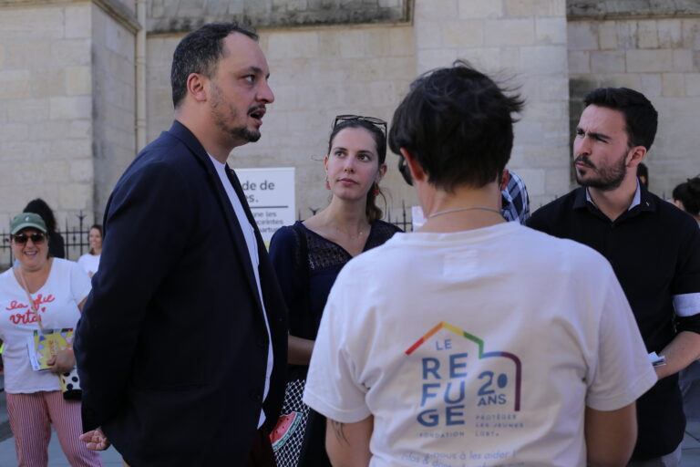 Nordine Raymond et Lucie Hémond village associatif Bordeaux
